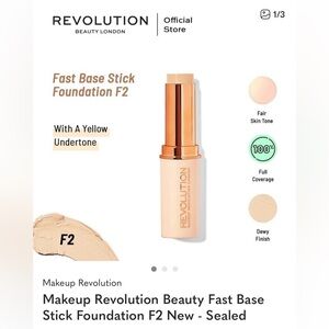 Makeup Revolution Fast Base Stick Foundation F2 - Fair Cream